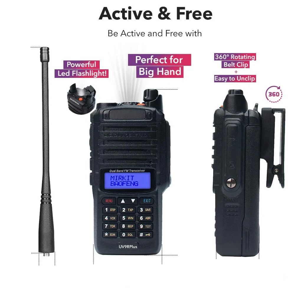 

Built-In 800mAh Battery Transceiver Walkie-Talkie Two-Way Radio Walkie-Talkie Ham Radio Walkie-Talkie Remote Walkie-Talkie 2020