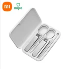 Машинка для стрижки ногтей Xiaomi Mijia, портативный инструмент из нержавеющей стали для маникюра и педикюра, 5 предметов