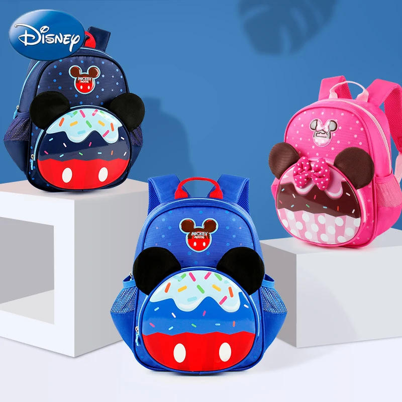 Disney Детский рюкзак Микки и Минни Маус Мышь Новинка для девочек мальчиков Детская