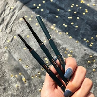 novo color double eyebrow pencil with brush waterproof lasting extremely slim sketch eye brow tattoo pen eye makeup cosmetic