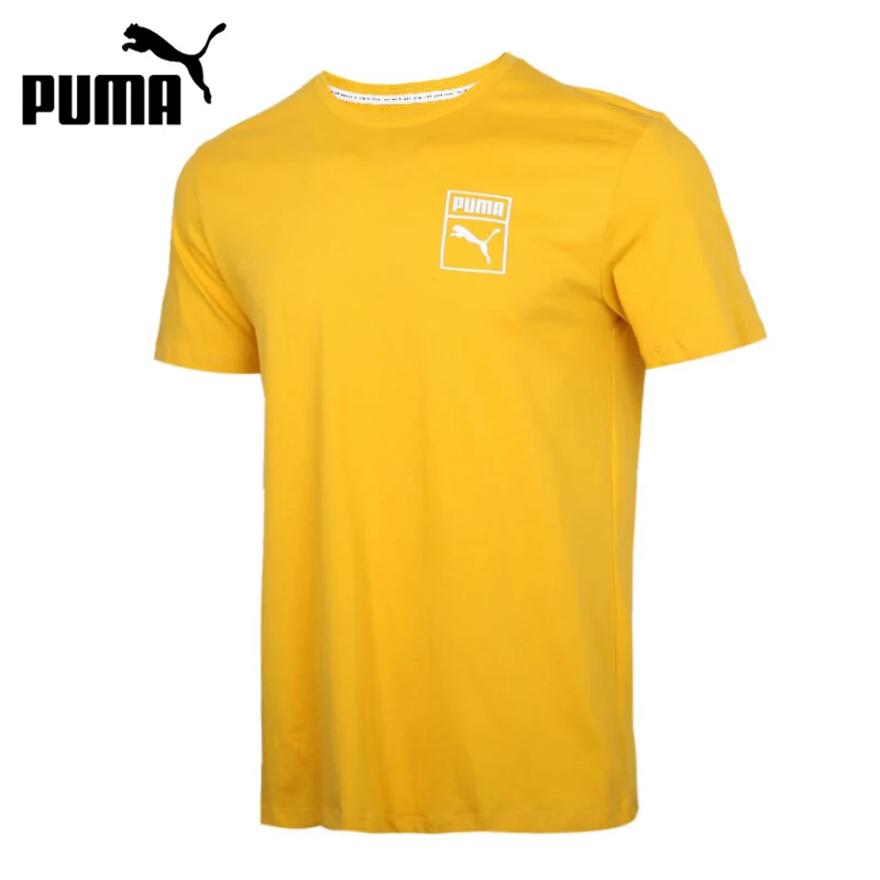 

Оригинал, Новое поступление, футболки с графическим логотипом Пума, маленькие мужские футболки с коротким рукавом, спортивная одежда