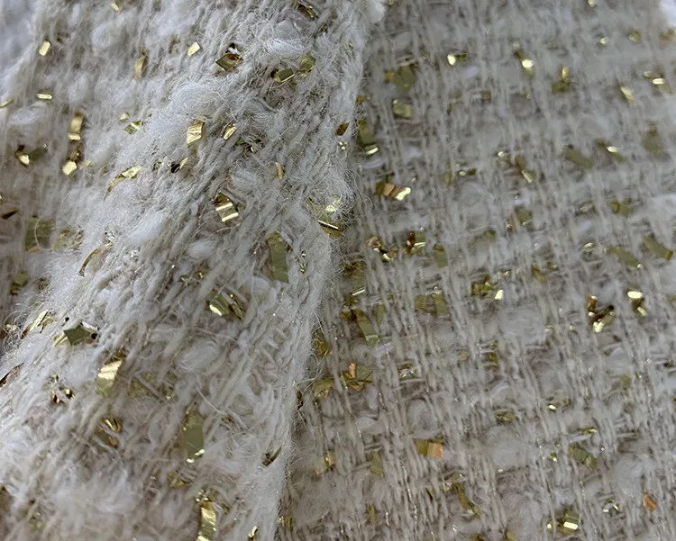 Высокое качество подиумная Женская твидовая куртка 2019 осень зима элегантные