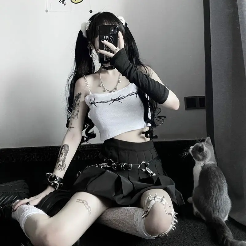 

Women's summer skirt black high waist pleated a-line skirts sexy short dresses fashion streetwear Women clothes 2021 new