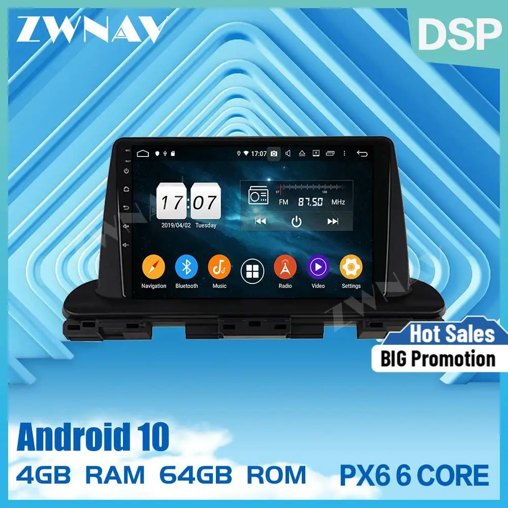 2 din PX6 IPS сенсорный экран Android 10 0 Автомобильный мультимедийный плеер для KIA Seltos 2016