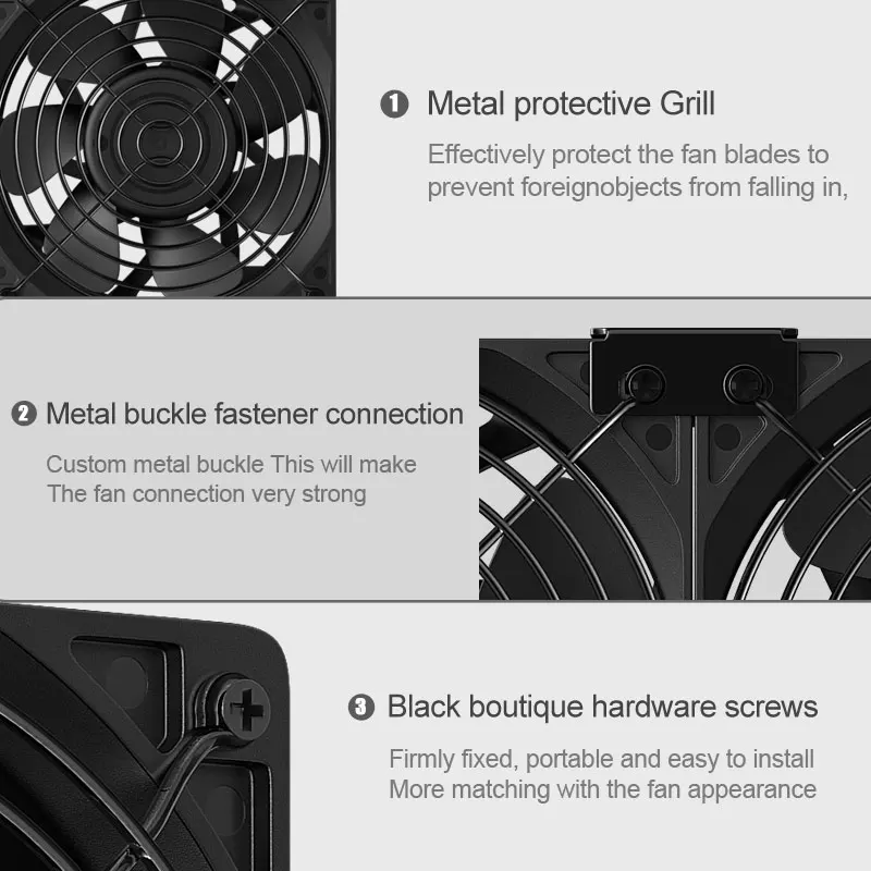 12038 5000rpm dual ball bearing 12cm violent cooling fan for pc btc open mining machine chassis server cabinet 100v 110v fan kit free global shipping