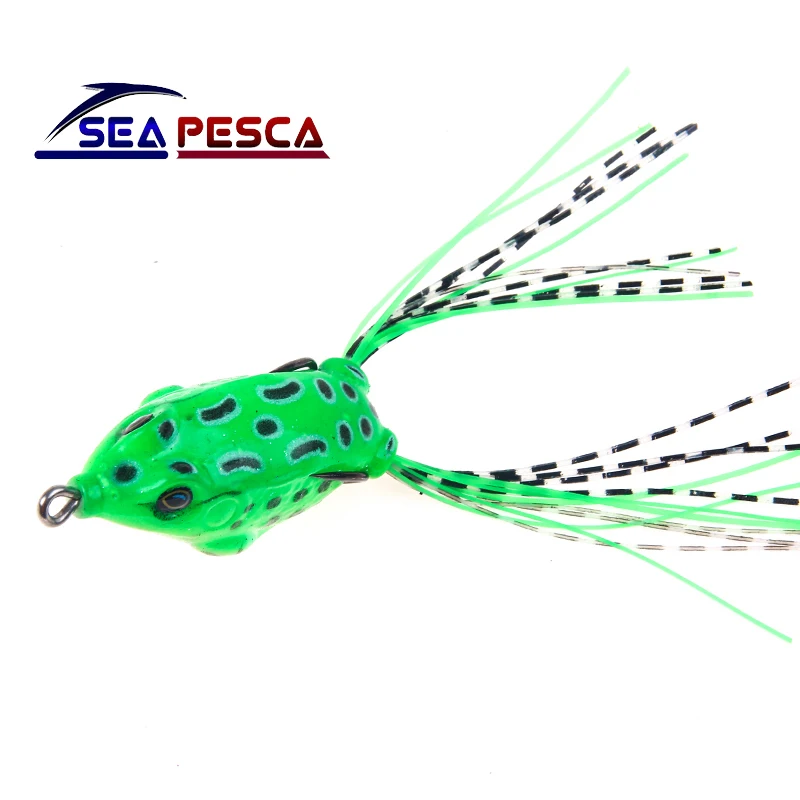 SEAPESCA 1 шт. приманка для рыбы в виде мягкой лягушки Рыбалка Реалистичная кожа