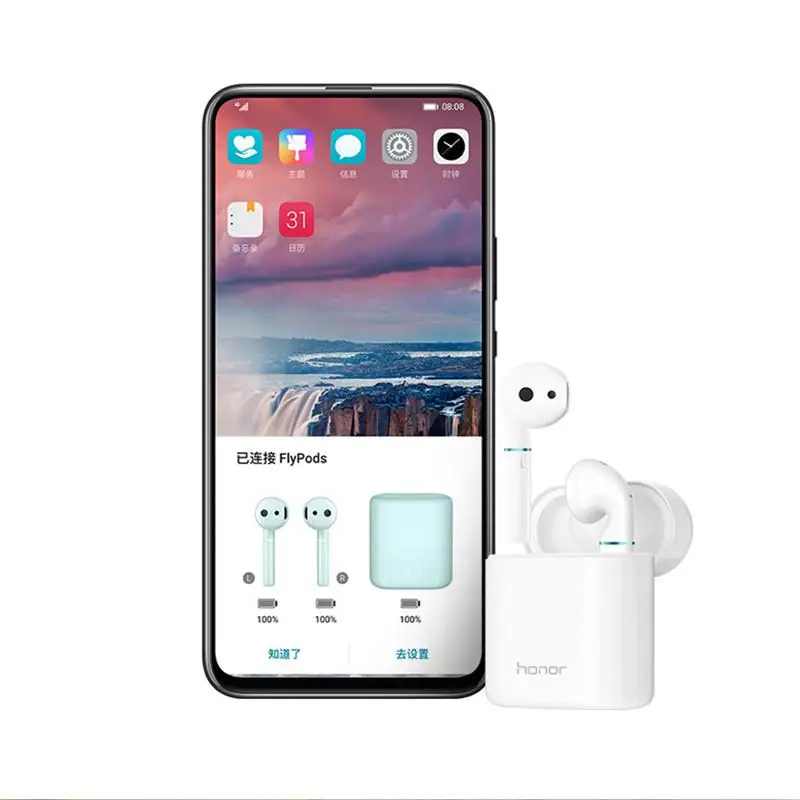 huawei Honor FlyPods Pro FlyPods Bluetooth беспроводные наушники микрофон музыка Сенсорный Водонепроницаемый динамический гарнитура