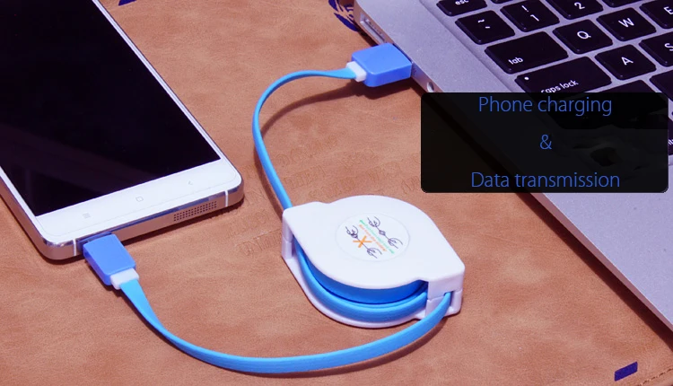 2/3 метров Micro USB Выдвижной зарядный кабель для Samsung Galaxy J3 J5 J7 2017 Redmi 8 7A 7 6 Портативный