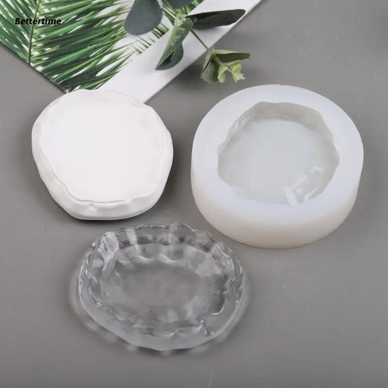 

Irregular Candle Holder Resin Molds Tray Silicone Molds for Resin Epoxy Casting Mold for DIY Candlestick Jewelry Tray