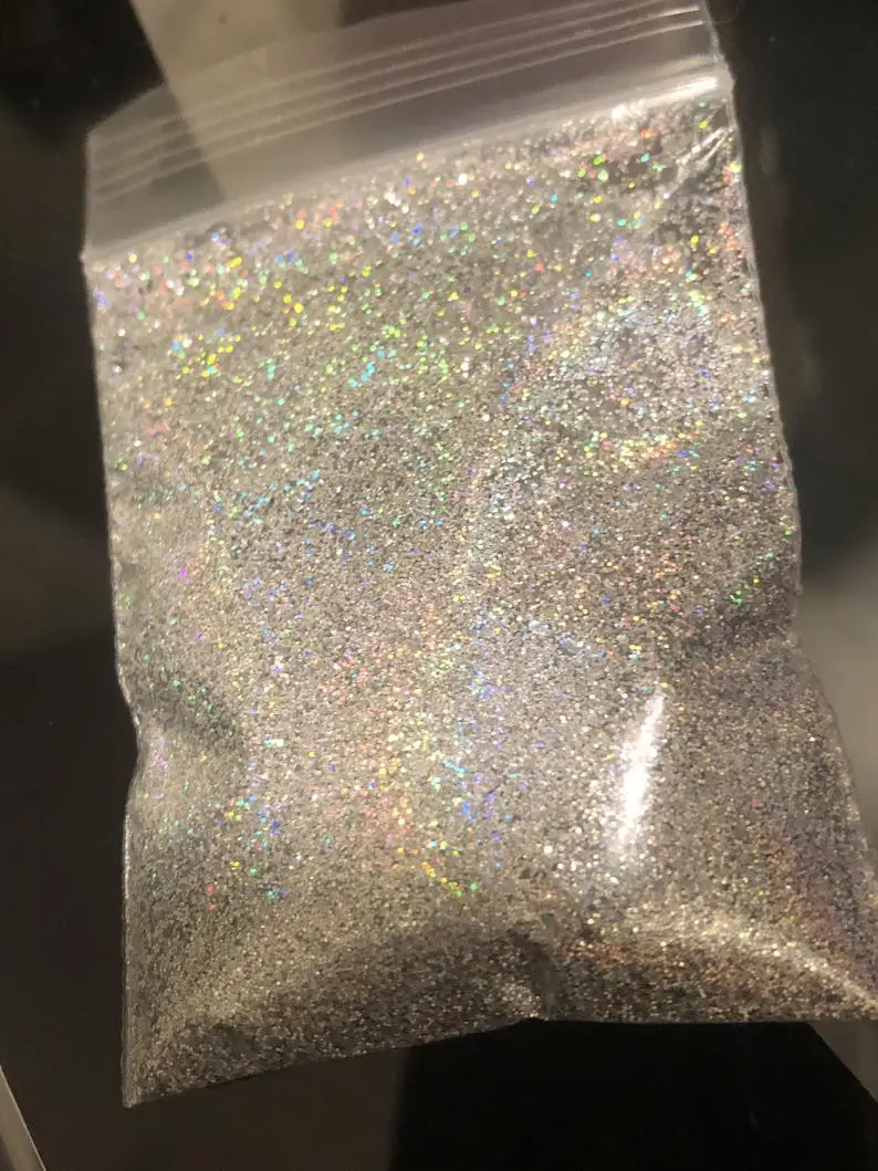 

50g Holographic Nail Glitter 12 Colors-1 Bag Holo Glitter/Ultra Fine 1/128 (008) Tumbler Glitter//Nail Art Glitter//Bulk Glitter