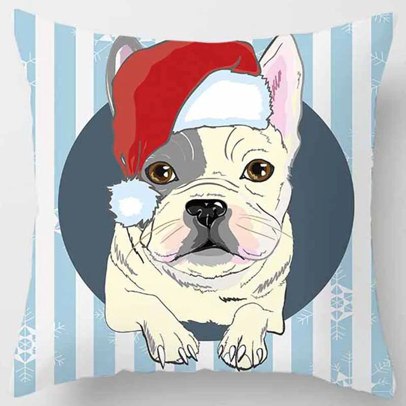 Рождественский сезон Hug Подушка Чехол с милой собачкой Рождество на подушку