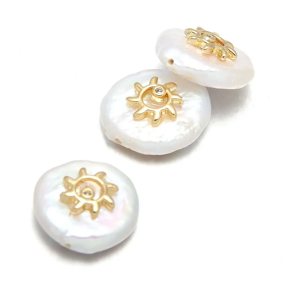 Декоративные подвески из натурального пресноводного жемчуга с бусинами для