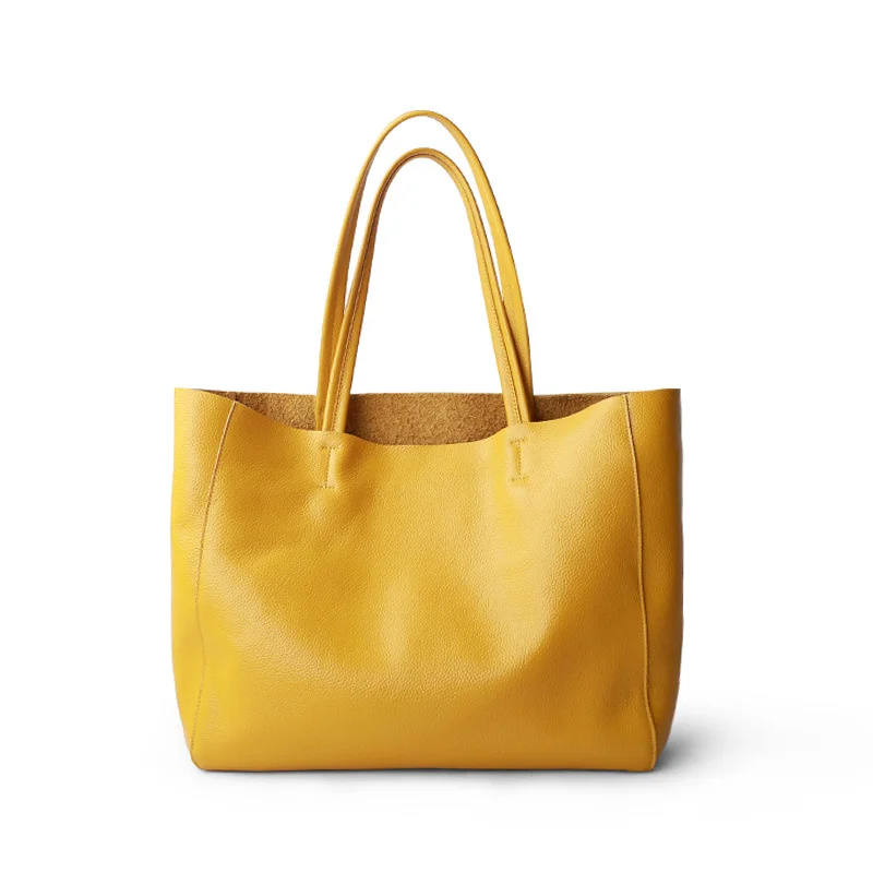

Women's bag 2021 new head leather large capacity Tote Bag