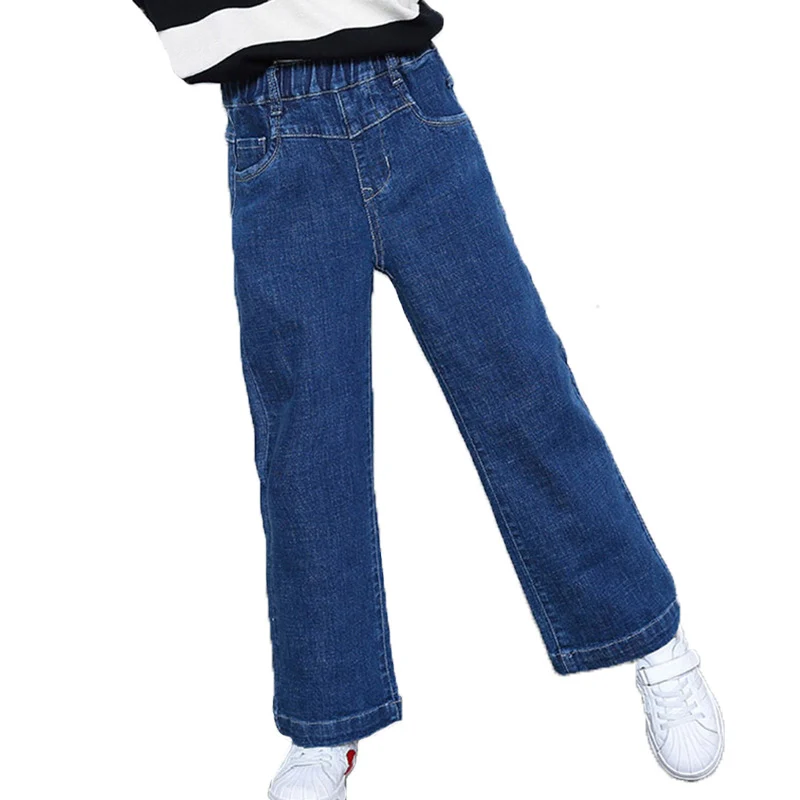 Teen Girl Jeans Autumn winter Baby girl Loose trousers kids denim pant for children a big age Clothes 8 10 12 14 16y | Детская одежда и