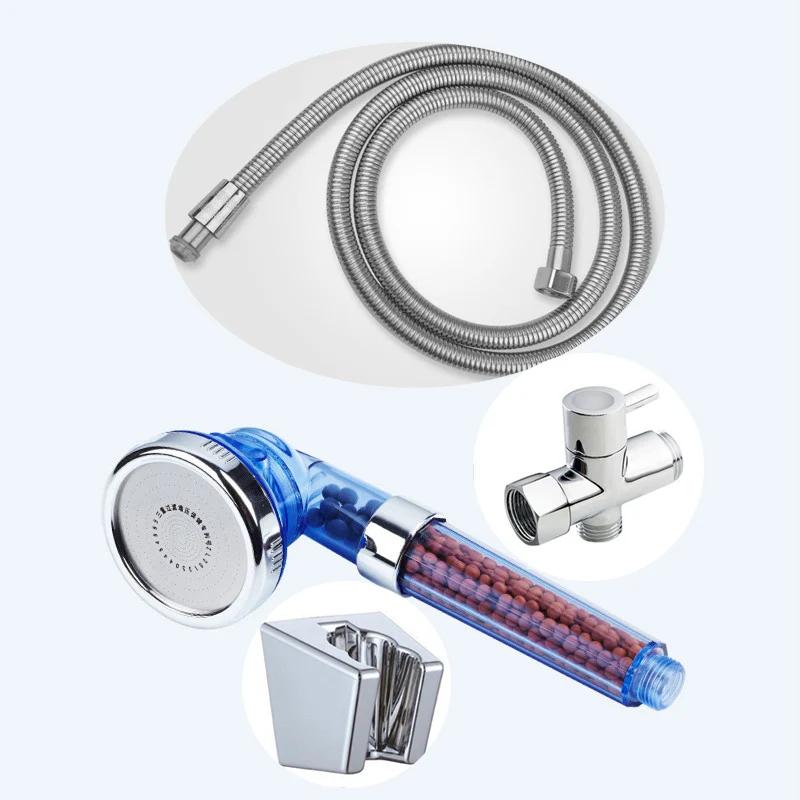 blue set5 Ручной душ для ванной комнаты Душ Ducha Chuveiro душ Ducha ручные насадки для душа под давлением душевая головка для ванной комнаты - Цвет: blue set5