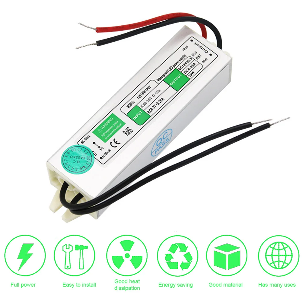 IP67 водонепроницаемый адаптер Ландшафтная лампа Защита от перегрузки для