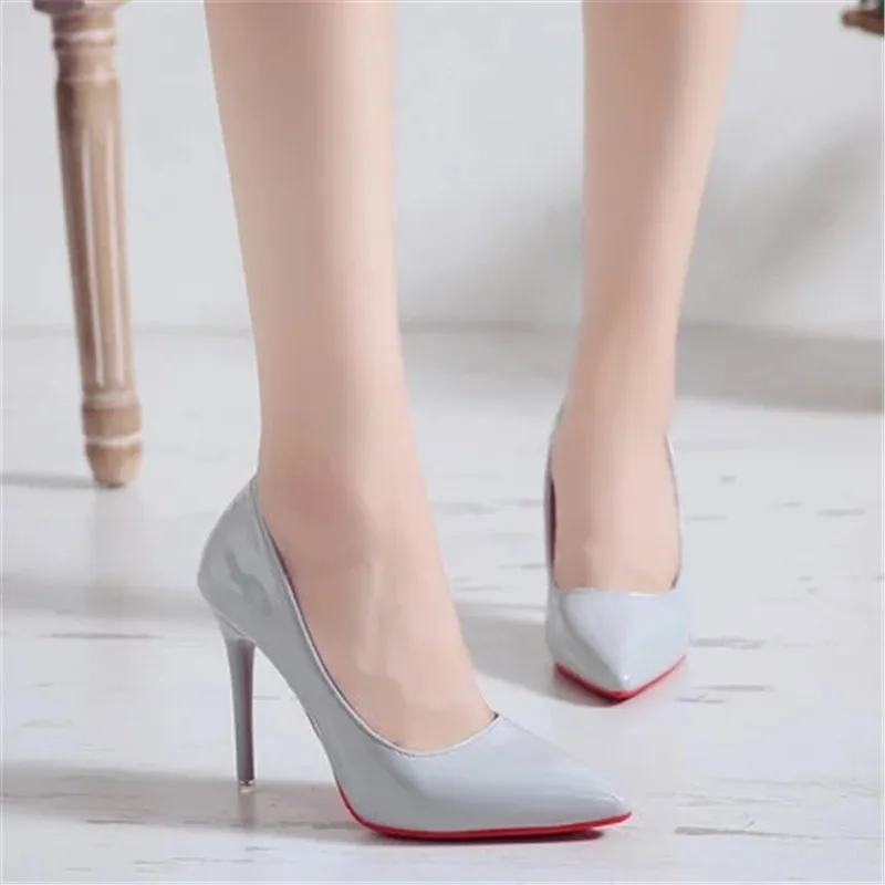 Г., novo sentido de ultra saltos altos femininos sapatos stiletto boca rasa baixo sapatos dedo apontado feminino moda de nova f