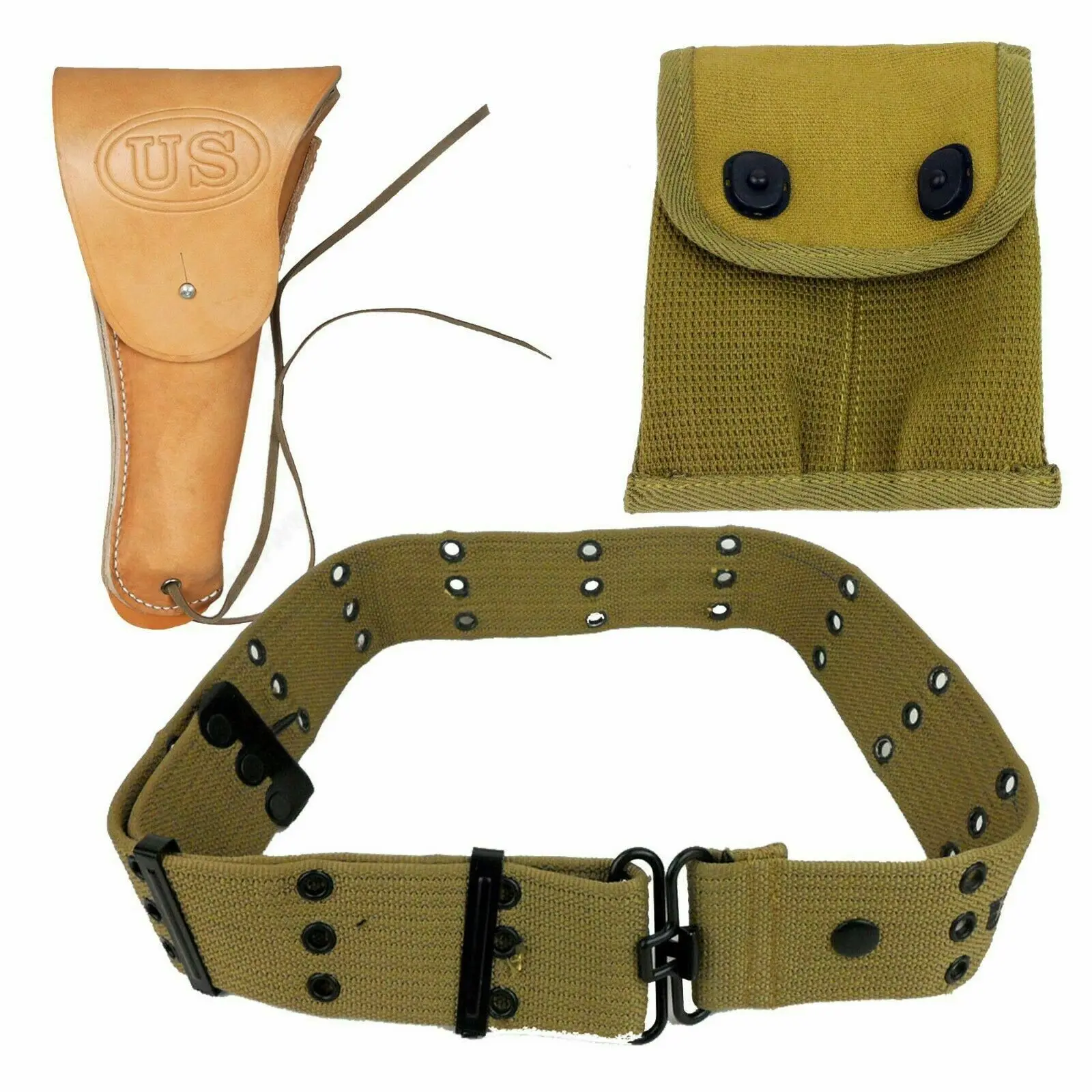 WW2 Американский армейский 1911 кобура с карманом для патронов сумка журналов