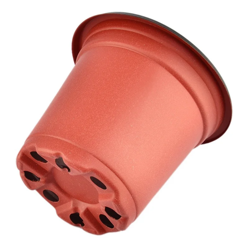 100 шт. пластиковый цветочный горшок для питомника двойной цвет держатель рассады