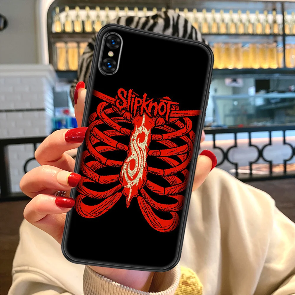 

Rock Band Slipknotes Phone Case Cover Hull For iphone 5 5s se 2 6 6s 7 8 12 mini plus X XS XR 11 PRO MAX black tpu waterproof 3D