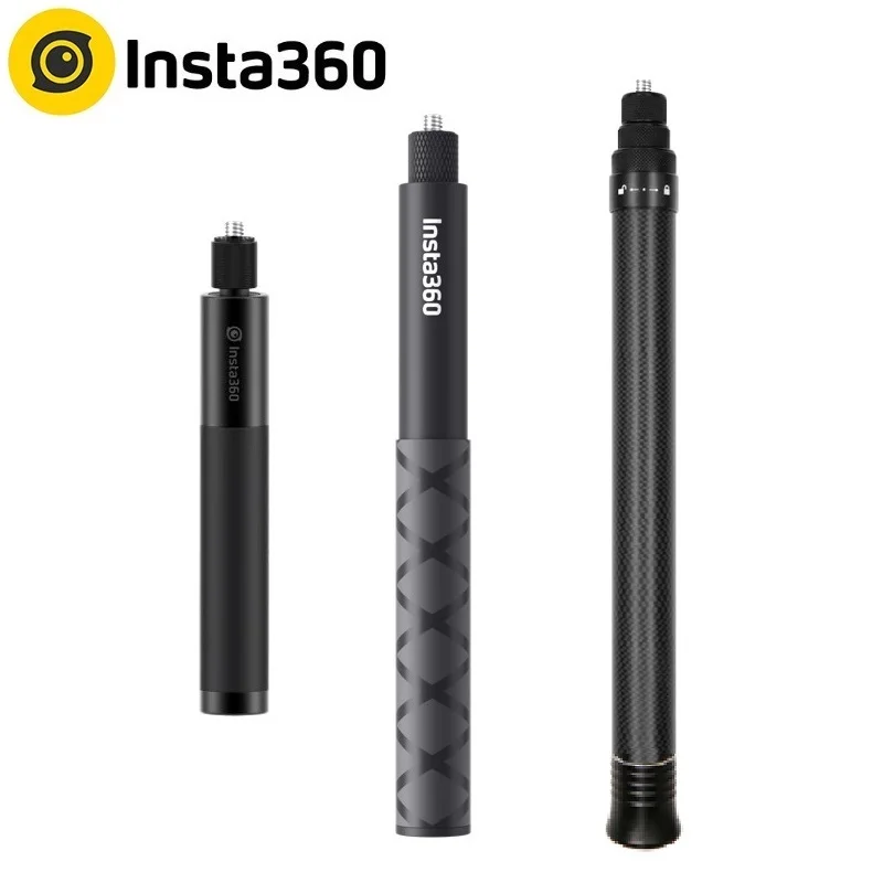 Vara para go Haste de Extensão Invisível Selfie 2 – r 70cm 1.2m 1.5m Fibra Carbono Insta 360 x Acessório Insta360 um x2