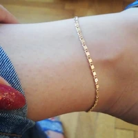 punk silver color new fashion womens foot chain summer popular simple small chain lady legs anklet wholesale dropshipping