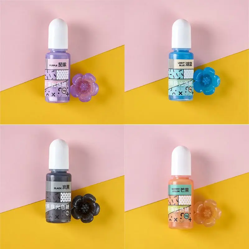 

2021 New 15Color Pearlescent Resin Pigment Liquid Pearl-luster Resin Colorant Jewelry DIY