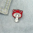 Новинка, креативная брошь в виде красного гриба из мультфильма, модная брошь из сплава, лягушка, смайлик, значок в форме гриба, аксессуары для рюкзака