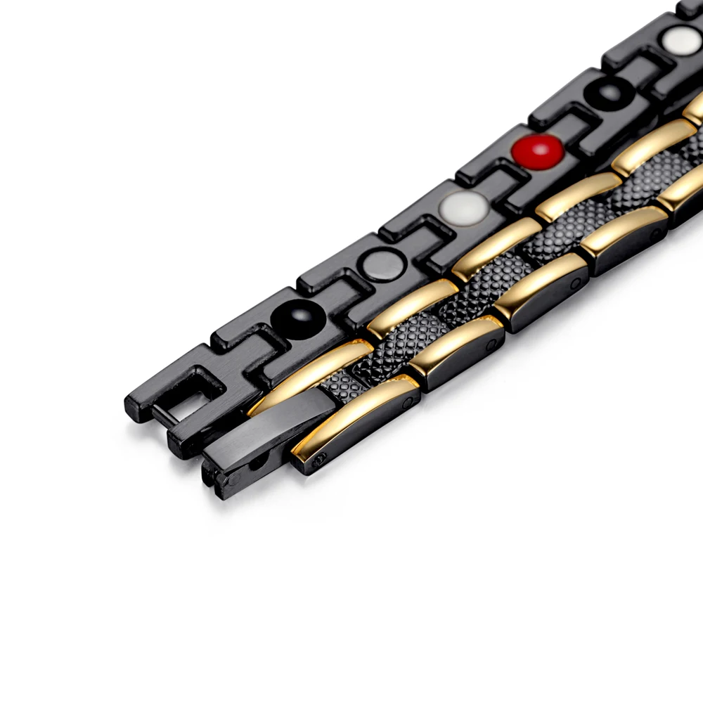 RainSo Модный магнитный браслет из нержавеющей стали для женщин био энергетические