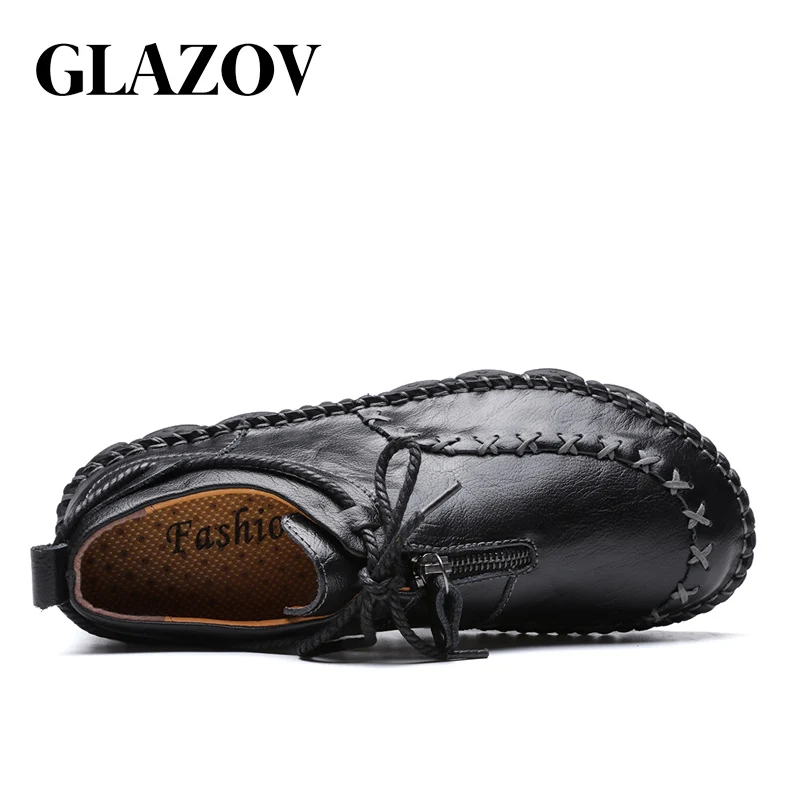 GLAZOV/Мужская обувь из натуральной кожи удобная мужская повседневная Chaussures