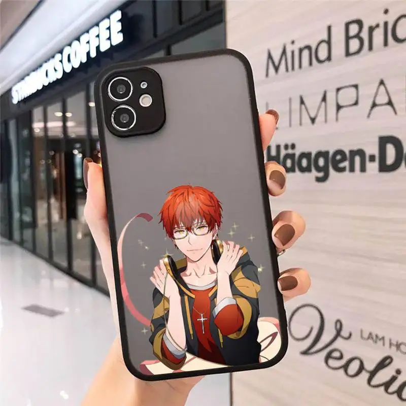 

707 Mystic Messenger Anime Phone Case Matte Transparent for iPhone 7 8 11 12 s mini pro X XS XR MAX Plus cover funda