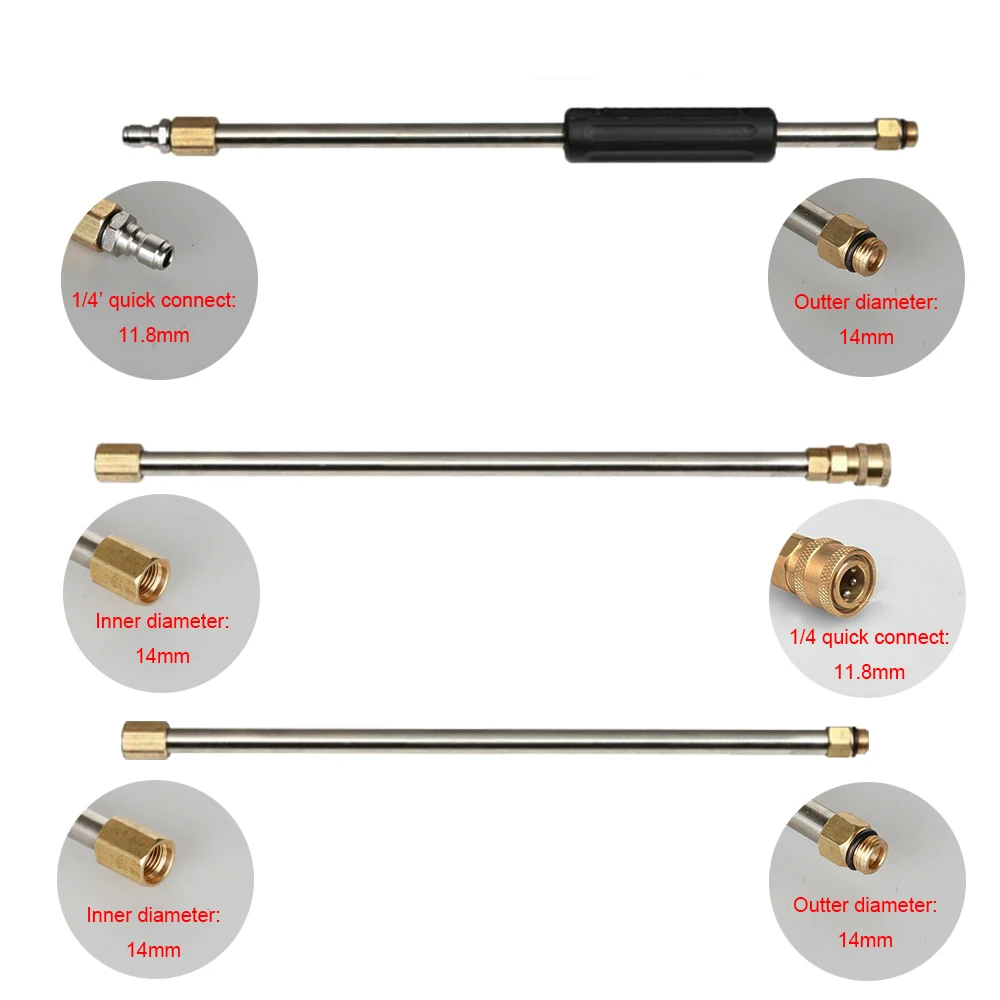 Ручка для мойки высокого давления 2 м 1/4 дюйма PSI|Водяные пистолеты и брандспойт