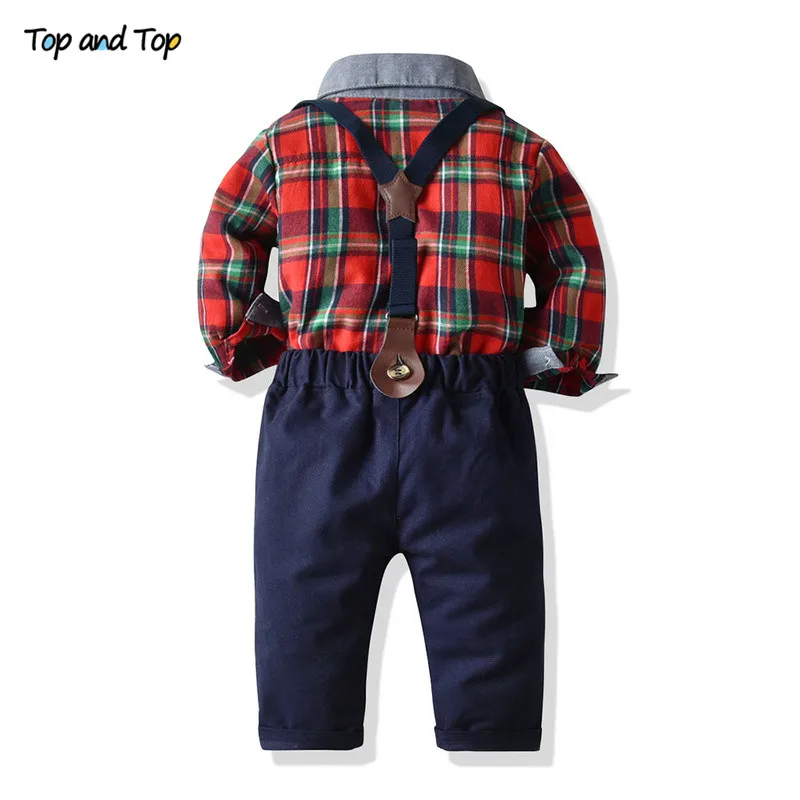 Рубашка с длинным рукавом и галстуком-бабочкой на подтяжках |