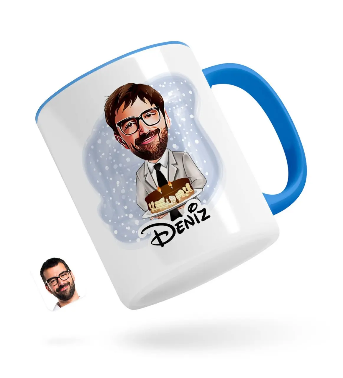 

На заказ для дня рождения для мальчиков карикатура синего кружка Bardak-4