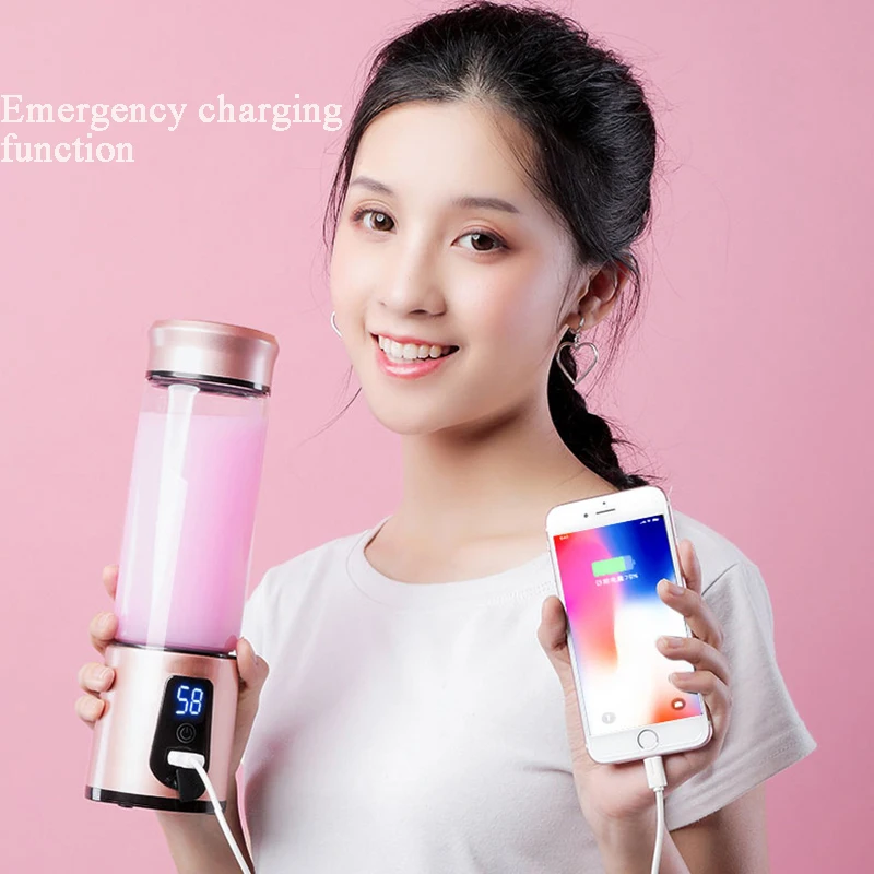 

Portable Electric Juicer Blender USB Mini Fruit Mixers Juicers Fruit Extractors Food Milkshake Multifunction Juice Maker Machine