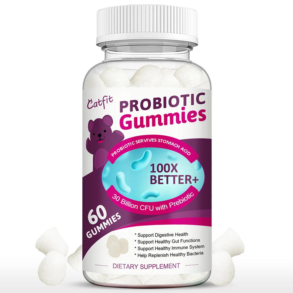 

CatFit Organic Probiotics Gummies Slimming Product Strengthen Immunity Gastrointestinal Nursing Help Digestion Item