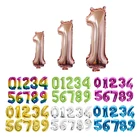 16 32 40 дюймов розовое золото номер воздушными шарами цифровая воздушная шарик из фольги в форме 