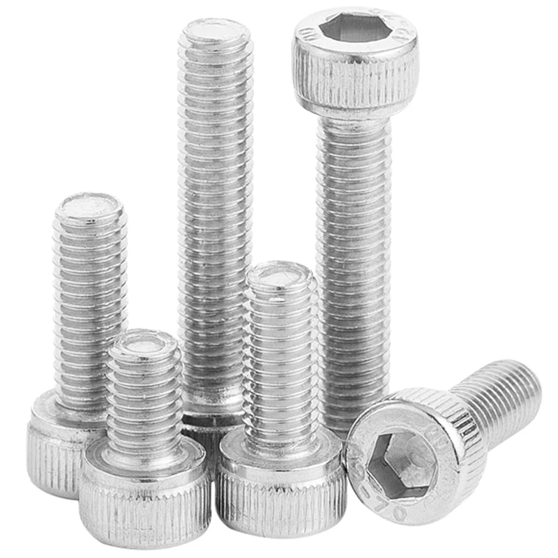 

880Pcs Hexagon Hex Socket Head Cap Screw Set M2 M3 M4 M5 Stainless Steel Machine Screw Hex Socket Cap Bolt Nut Set