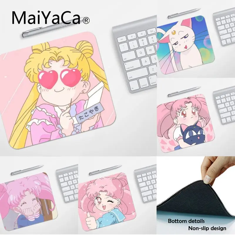 MaiYaCa высокое качество Сейлор Мун ноутбук коврик для мыши Топ продаж подставка под руку мышь