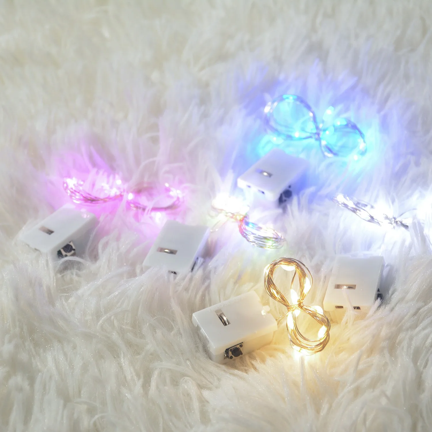 6PC/Lot string light led garland 1m 2m 3m Gift Decorate lighting For Tree Flower Christmas Wedding Party Patio New Year Decor images - 6