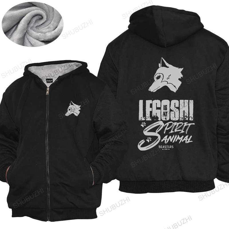 

Male shubuzhi warm coat Beastars Legoshi Is My Spirit Animal Men Japan Furry Manga Anime hoodies Fashion Unisex jacket