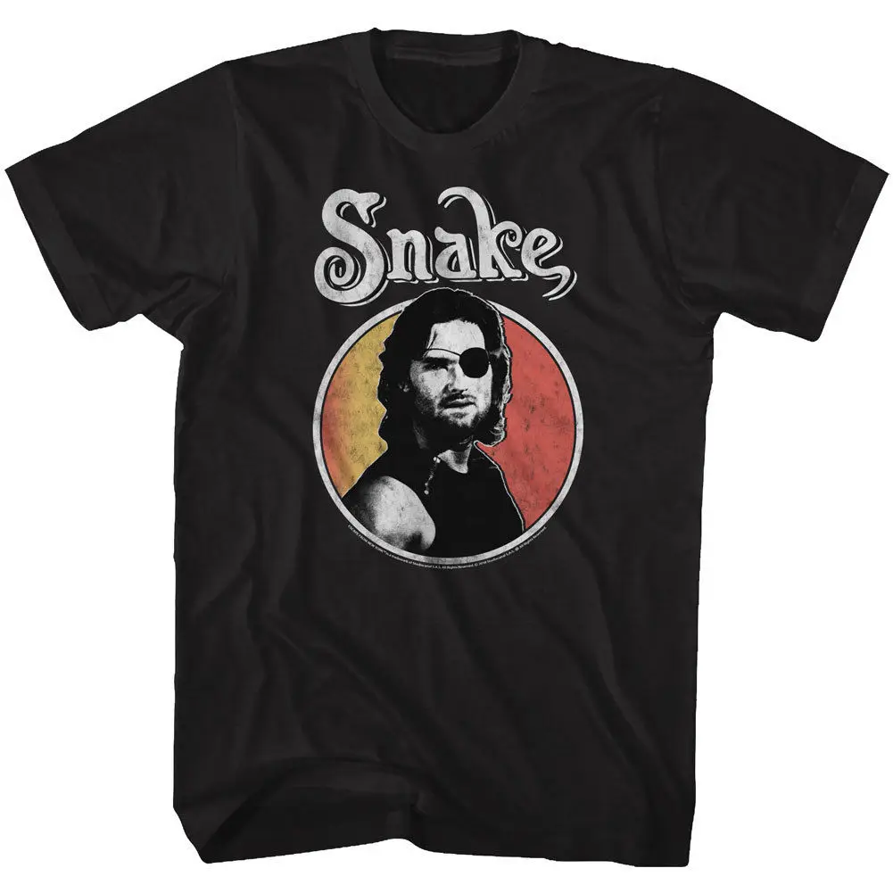 

Escape From New York Movie Snake Bust Photo Kurt Russell Adult T Shirt 100% Cotton Short Sleeves Tee Shirts