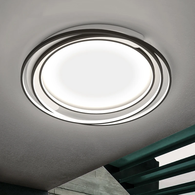 Светодиодная круглая Потолочная люстра современный креативный домашний декор