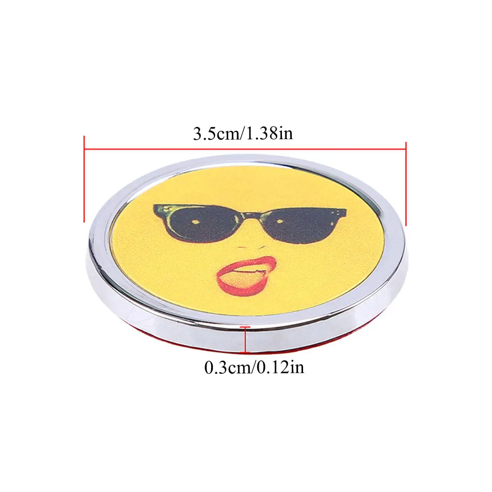 DSYCAR 1 шт. 3D металлическая наклейка Мини Круглая Эмблема для кузова автомобиля