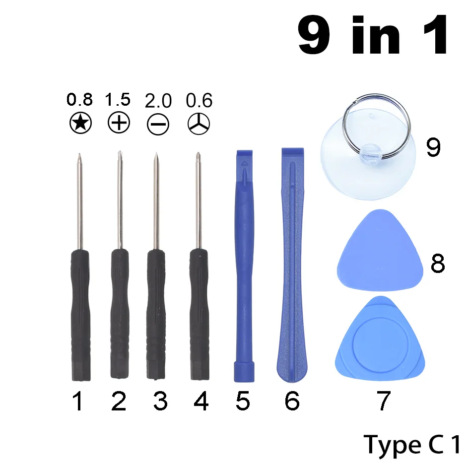 С 0 6 Y 8 Pentalobe 1 5 Phillips мини отвертка набор Стандартный 9 в Набор инструментов для