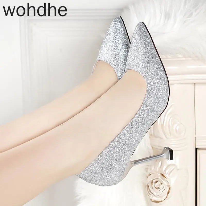 Сезон весна-лето Женские пикантные туфли-лодочки Туфли на высоком каблуке 10 см