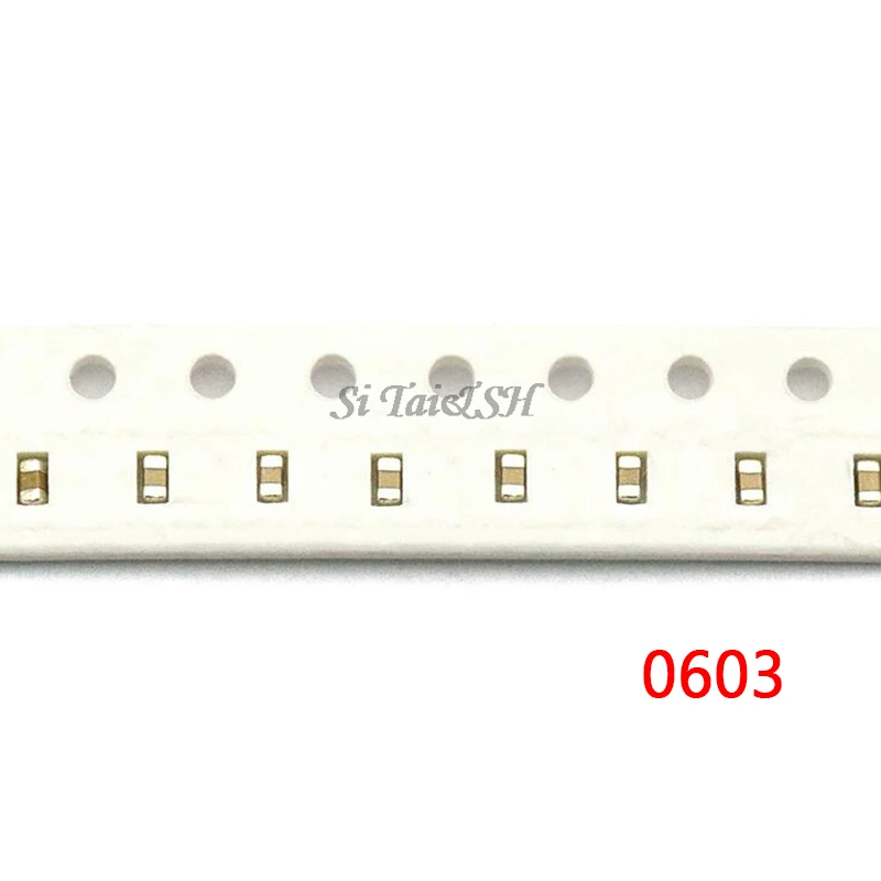 100 шт. 0603 SMD Бескорпусные Многослойные Керамика конденсатор с алюминиевой крышкой