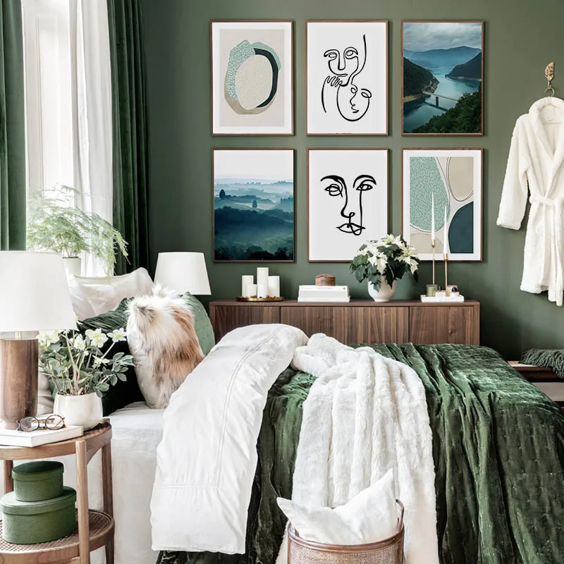 

Modern Canvas Painting Wall Art Abstract Painting Geometry Graphic Prints Posters Decor Pictures for Bedroom Home Decoration