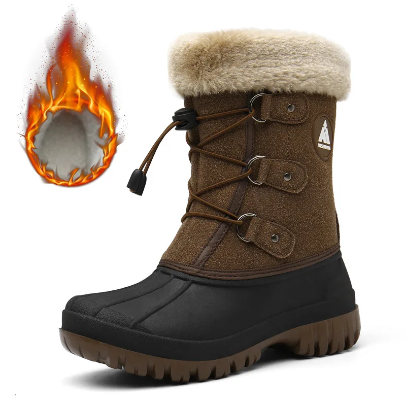 Уличные ботинки для девочек зимние детские кроссовки мальчиков теплые плюшевые