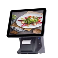 touch screen tablet pc pos all in one 15 inch all in one pos system point of sale with vfd 80mm printer